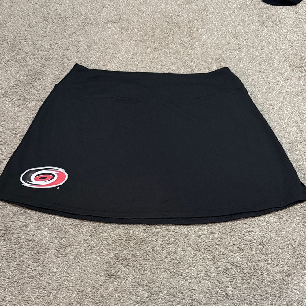Black Athletic Skort with Carolina Hurricanes Logo